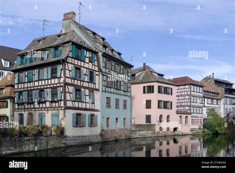 View Of The Tanner S Quarter With Half Timbered Buildings And The River