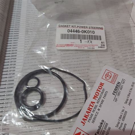 Jual Seal Kit Pompa Power Steering Stir Atas Toyota Innova Fortuner