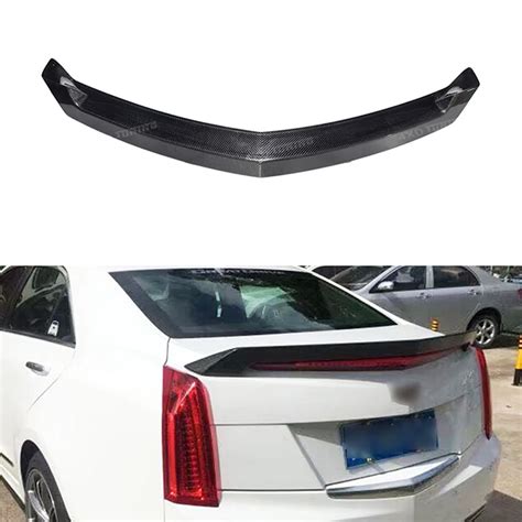 For Cadillac Ats Carbon Spoiler V Style Sedan Ats Carbon Fiber Rear