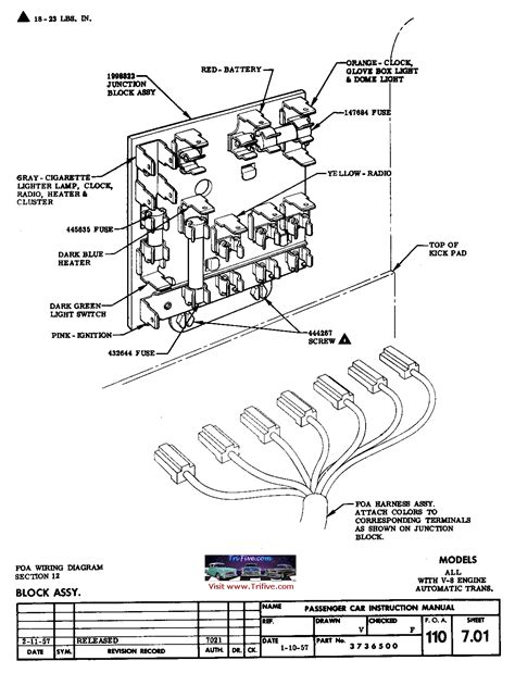 1956 Chevy Fuse Box Diagram