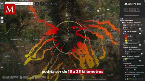 Volc N Popocat Petl Hasta D Nde Llegar A La Lava En Caso De Erupci N