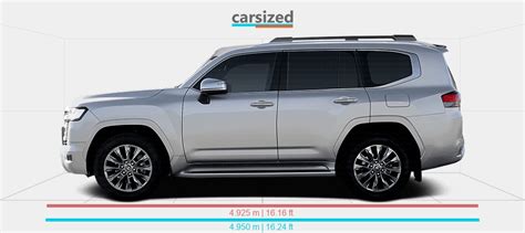 Dimensions Toyota Land Cruiser 2021 Present Vs Toyota Land Cruiser