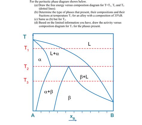 For The Peritectic Phase Diagram Shown Below A Chegg