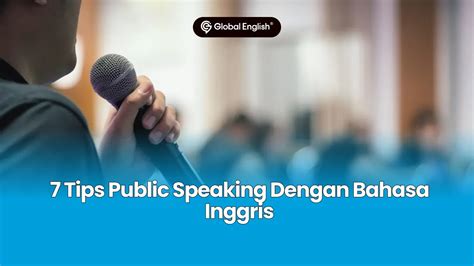 7 Tips Public Speaking Dengan Bahasa Inggris