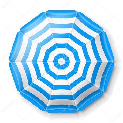 Beach Umbrella Top View Stock Vector By Ober Art 75527643