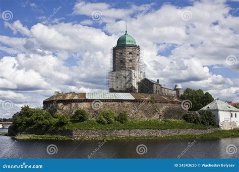 Vyborg castle stock photo. Image of castle, island, river - 24343620