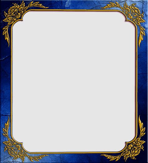 Album Border Blue Frame Blue Border Trendy Frame Border Frames