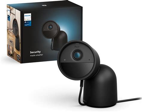 Amazon Philips Hue Secure Wired Smart Home Security Camera Black