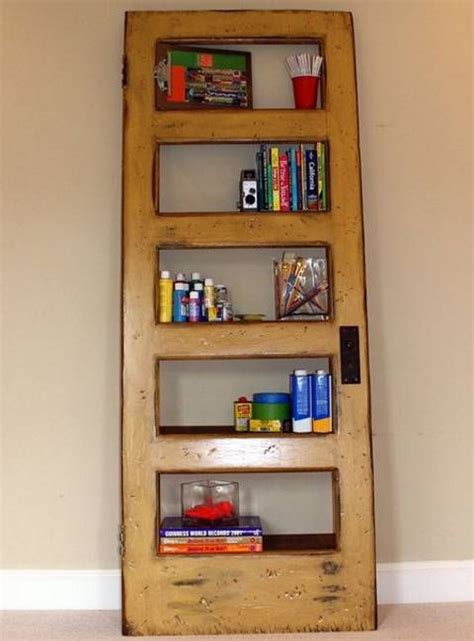 Ways To Reuse And Recycle Old Wood Doors For Unique Furniture And Wall