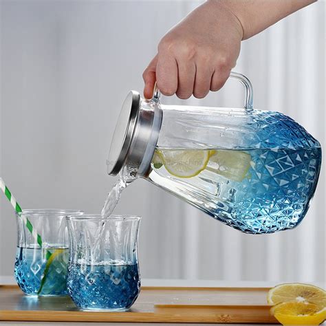 Glass Water Jug Set Jugs Glass Water Jug With Glass Cup China Glassware And Glass Pitcher Price