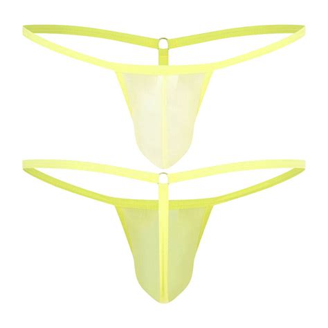 US Men S Sexy Mini Micro Briefs G String Underwear Low Rise Bikini