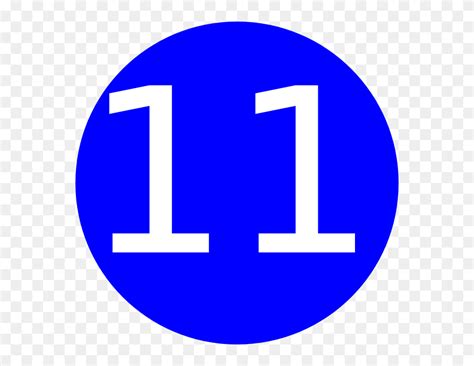 Number 11 In Circle Clipart (#5303998) - PinClipart