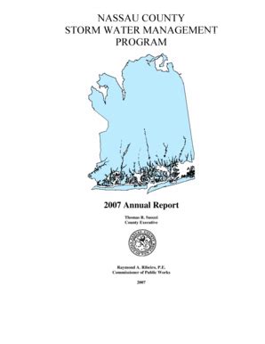 Fillable Online Nassaucountyny 2007 Annual Report Nassau County