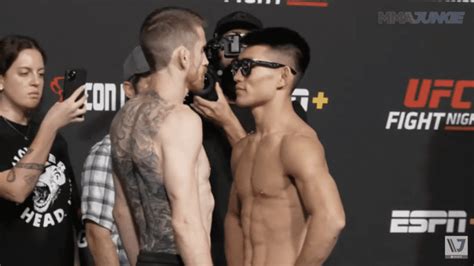 Cory Sandhagen Vs Yadong Song Video Del Pesaje De Ufc Vegas Deportes