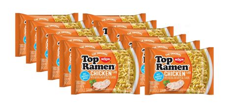 Nissin Top Ramen Chicken Flavor Noodle Soup New Food 12pk 3 Oz