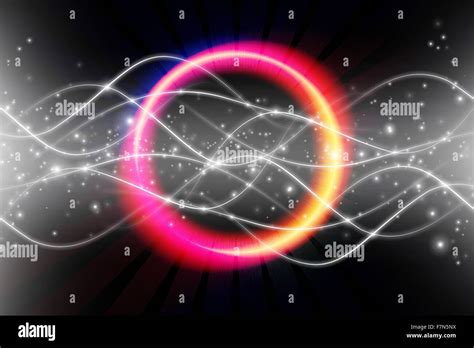 Electrical Colorful Glowing Ring Stock Photo Alamy