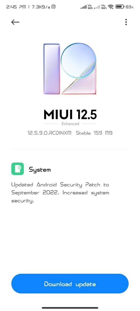 Redmi A Miui Update New Update For India Region Xiaomiui Net