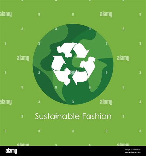 Clothes Recycle Icon Sustainable And Slow Fashion Logo Eco Friendly