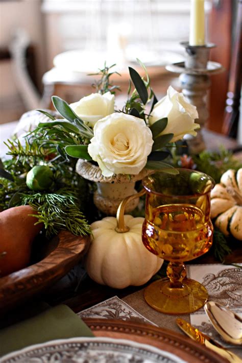 Beautiful French Country Thanksgiving Tablescape With Autumn Elegance