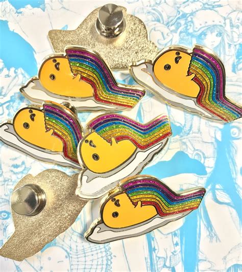 Gudetama Inspired Pins Based Off Of My Painting Sunnyside Up Enamel