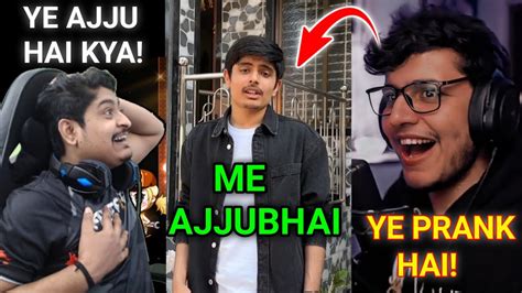 All Youtubers Reaction On Ajjubhai Face Reveal Triggered Insaan