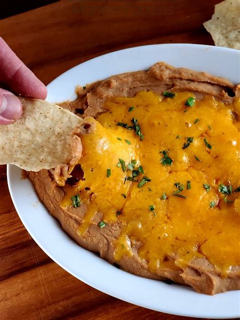 Easy Refried Bean Dip Monster Foodies