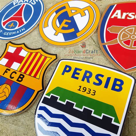 Jual Zehandcraft Dekorasi Dinding Timbul Logo Sepak Bola Klub Sepak Bola Footbal Club