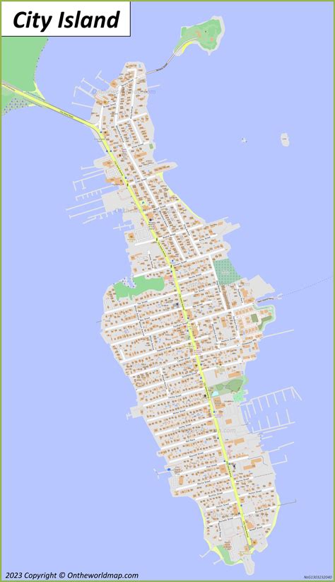 City Island Map | Bronx, New York City, U.S. | Detailed Maps of City Island