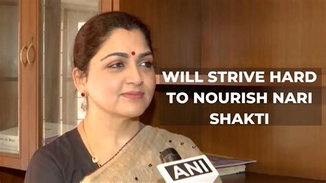 Bjp Nominates Actress Turned Politician Khushbu Sundar As Member Of Ncw