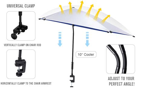 Amazon G Free Upf Adjustable Beach Umbrella Xl With Universal