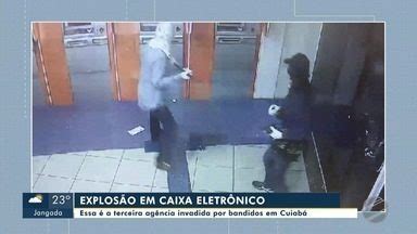 Bom Dia MT Bandidos invadem banco e explodem caixa eletrônico no CPA