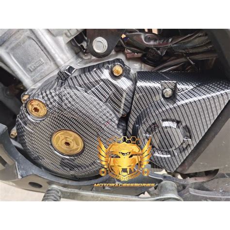 Honda RSX RS X 150 RS150R Engine Side Cover Carbon 1 Set With Bush