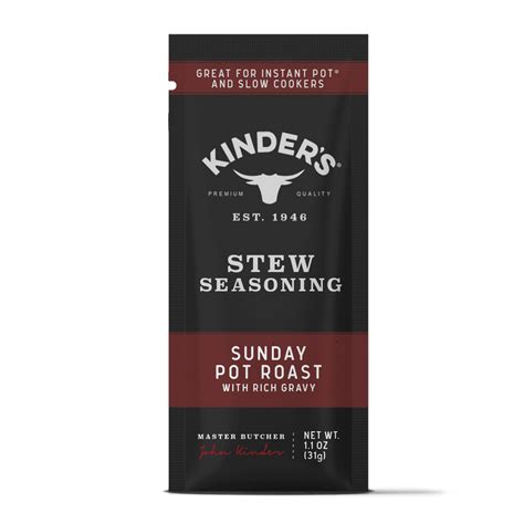 Kinders Stew Seasoning Sunday Pot Roast 31g 25263