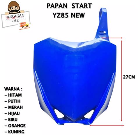 Jual PAPAN NOMOR START YZ 85 YZ85 NEW BARU 2016 YAMAHA PLAT STAR NOMER