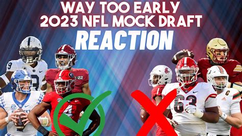 REACTING To My Way Too Early 2023 NFL Mock Draft YouTube