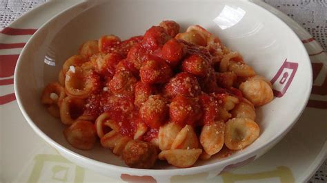 Orecchiette With Mini Meatballs