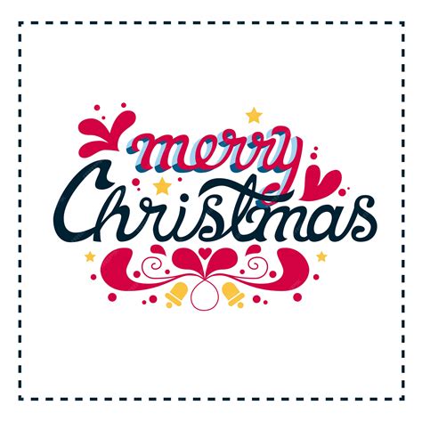 Premium Vector Merry Christmas Lettering