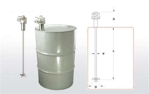 Closed Head Drum Mixer For 55 Gallon Drum Tanks At Dynamix Agitators