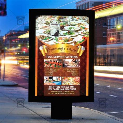 Catering Service Food A5 Flyer Template Exclsiveflyer Free And