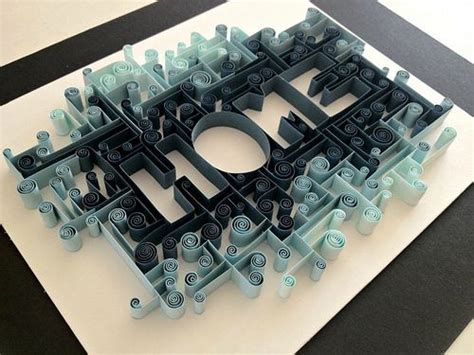 Quilled Typography Home Created By Ashley Chiang Blogge Flickr