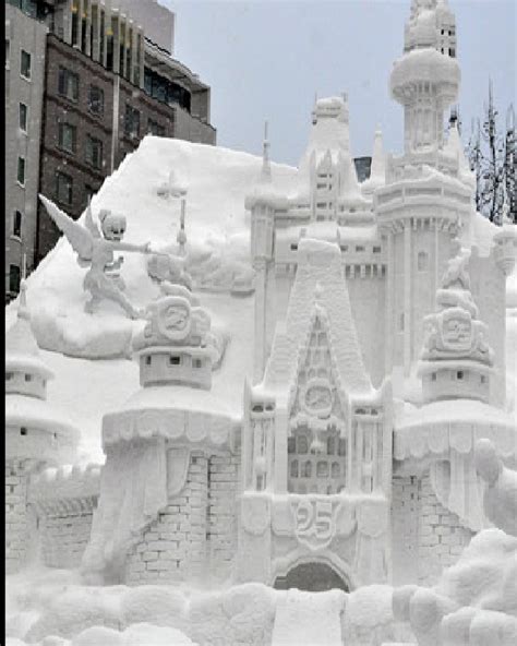 Disney Snow Sculptures