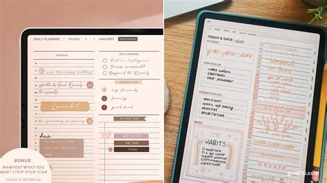 25+ Aesthetic GoodNotes Templates & Ideas (Free & Paid) | Gridfiti