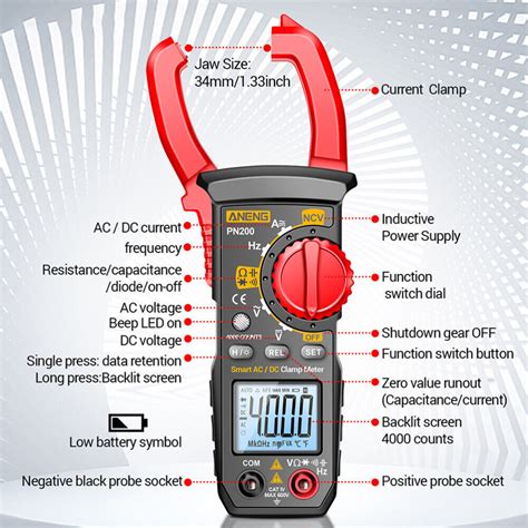 AC Und DC Multimeter Ohmmeter Digital Amperemeter Multifunktion EBay