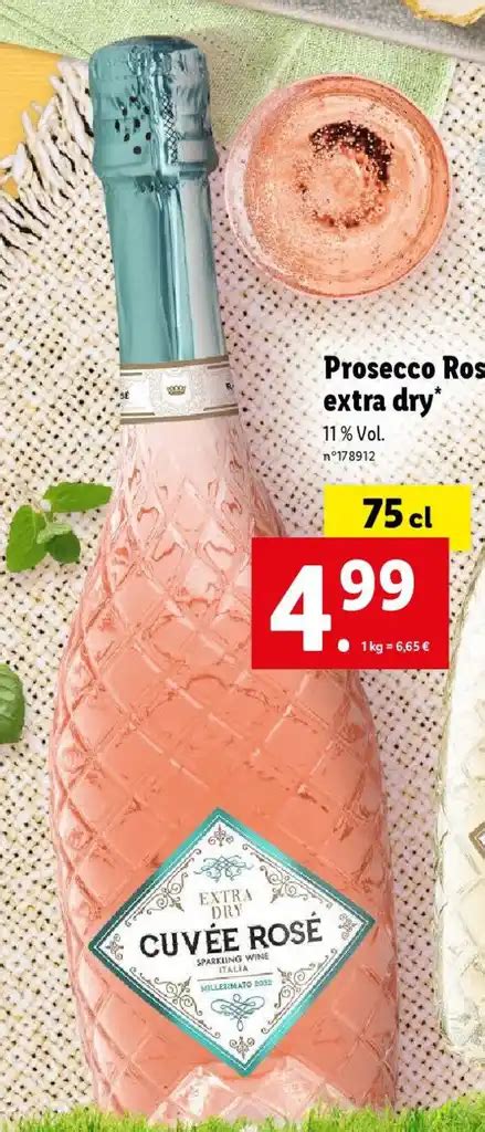 Promo Prosecco Ros Extra Dry Chez Lidl