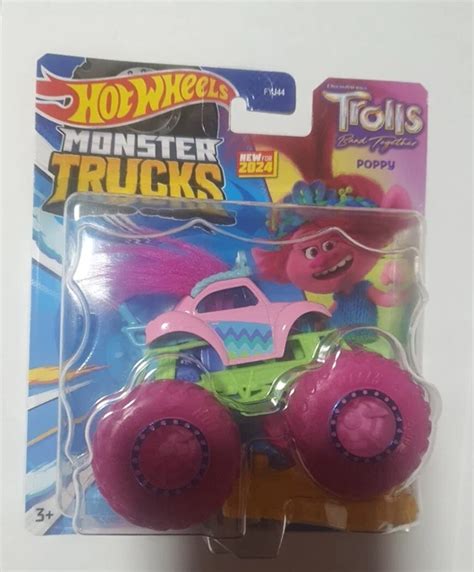 Hot Wheels Monster Truck Poppy Trolls Vw Pink Good Card Picclick Au