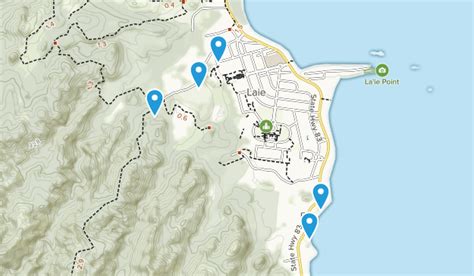 Oahu Hiking Trails Map