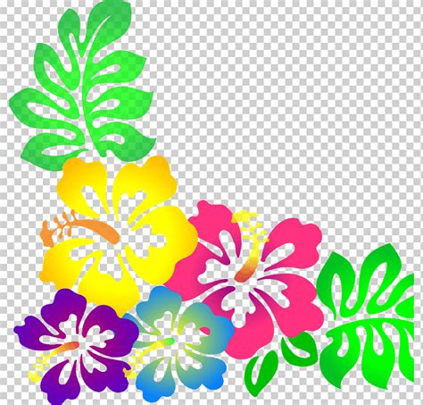 Cocina De Hawaii Luau Diverso Arreglos Florales Hoja Png Klipartz