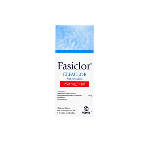 FASICLOR CEFACLOR SUSP 250MG 7502009741050 Distribuidora DISA