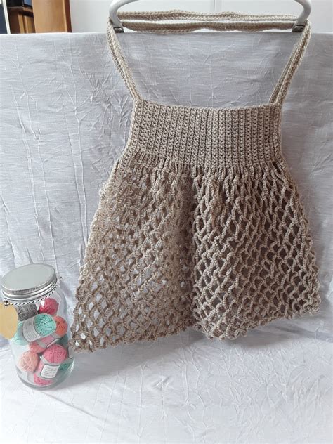 L Atelier Couture Tricot Et Diy De Camirotonaje Filet Crochet Sac Courses