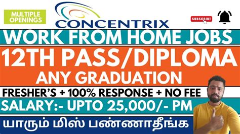 Concentrix Response Jobs Work From Home Jobs In Tamil Th